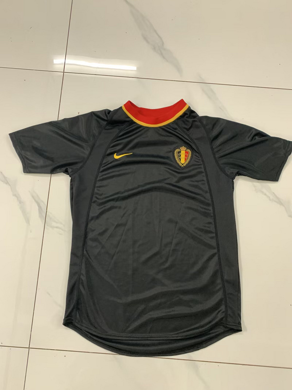 AAA Quality Belgium 2000 Away Black Soccer Jersey